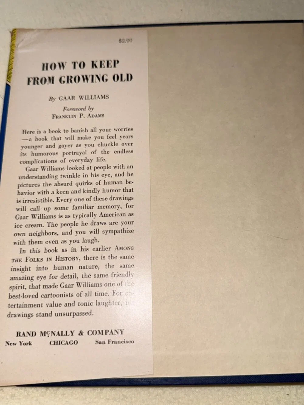 Among The Folks in History 1947 How to keep from Growing Old 1948 GAAR WILLIAMS